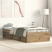 Posteljni okvir brez vzmetnice artisian hrast 100x200 cm