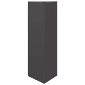 Vidaxl Vrtno cvetlično korito črno trikotno 30x26x75 cm jeklo