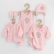 5-delni dojenčkasti komplet za porodnišnico New Baby Classic roza 62 (3 - 6 mes)