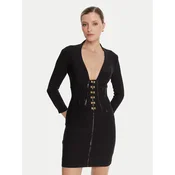 Elisabetta Franchi Cocktail obleka AB-797-57E2-V590 Črna Slim Fit