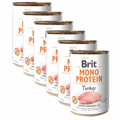 Konzerva Brit Mono Protein Turkey, 6x400 g