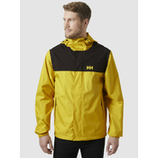 Black-yellow mens sports jacket HELLY HANSEN Vancouver Rain Jacket