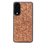 shumee Lesen ovitek Bewood za Samsung Galaxy S25 Edge z jabolčnimi listi