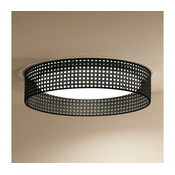Duolla - LED plafonsko svetlo ROLLER RATTAN LED/24W/230V, precnik 45 cm, crno