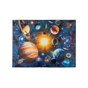 Otroška protizdrsna preproga PRINT 3D 120x160 cm planeti/večbarvna