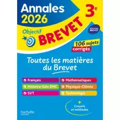 Annales Brevet 2026 - Tout-en-un 3e - sujets et corrigés