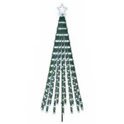 Vidaxl LED božično drevesce EKENAS 180 cm 255 LED Hladno bela Jeklo