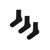 Penti Nogavice PENTI Herren Tennis 3er-Pack Socken črna