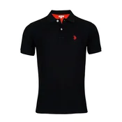 U.S. POLO ASSN. Majica krvavo rdeča/črna