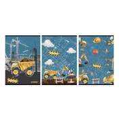 Zvezek Street Construction A4 1x1 CM karo, 67464