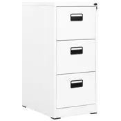 vidaXL Arhivska omarica bela 46x62x102,5 cm jeklo