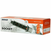 ORNO Výsuvná zásuvka ? 6 cm s blokovacím systémom a 1,8 m káblom, 3x2P+E, Schuko
