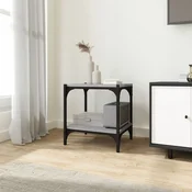 TV ormaric boja hrasta 40x33x41 cm konstruirano drvo i celik