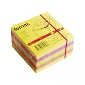 Blok samoljepljiv kocka 75x75 mm 450L Fornax neon