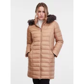Light brown womens quilted coat ORSAY