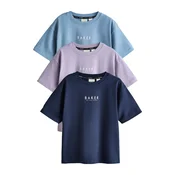 Baker by Ted Baker Majica marine/nebeško modra/sivka/bela