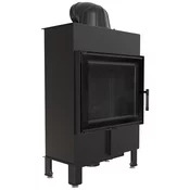 Kratki vgradni kamin LUCY/12/SLIM/BLACK
