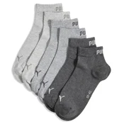 PUMA Quarter Socks Unisex (3-Pack), Clothing, Anthracite/Grey, 47-49
