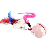 INF Pet Self-Entertaining Interactive Cat Toy Ball – USB-C Rechargeable Motion-Activated Play Ball Pink, (5000215055)