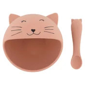 trixie® jedilni set iz silikona first baby meal mrs. cat