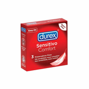 Durex – Sensitive Soft kondomi, 3 kos