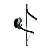 LED zidno svetlo TWIST LED/12W/230V crno