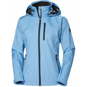 Helly Hansen Womens Crew Hooded Sailing Jacket Bright Blue XS