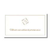 Personal Kartica kot povabilo za mizo - Golden Exquisite Izberite količino: 31 kos - 60 kos