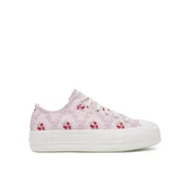 Modne superge Converse Chuck Taylor All Star Lift Platform Rose Cross Stitch A13660C Roza