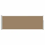 Vidaxl Zložljivo stransko senčilo Taupe 300 x 100 cm Poliester