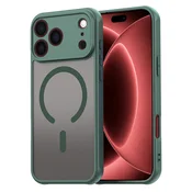 Hibridni ovitek HaloFrost II MagSafe za iPhone 17 Pro Max/18 Pro Max - green