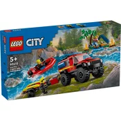 LEGO® City gasilsko vozilo 4x4 in reševalni čoln (60412)