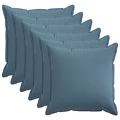 vidaXL Prevleka za blazino 6 pcs HOUTEN Jeans modra 55 x 55 cm
