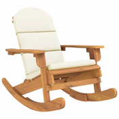 Stolica za ljuljanje Adirondack s jastucima bagremovo drvo