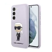 Karl Lagerfeld Silikonski ovitek Karl Lagerfeld NFT Ikonik - Samsung Galaxy S23+ (vijoličen)