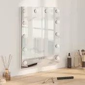 vidaXL LED ogledalo za toaletno mizo Bela 44 x 10 x 53 cm