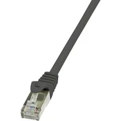 LogiLink RJ45 mrežni kabel CAT 6 F/UTP[1x RJ45 utikač - 1x RJ45 utikač] 3 m crni zaštićeni LogiLin