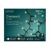 LUMINEO Lampice za jelku sa 500 LED dioda toplo belih compact twinkle 1100cm