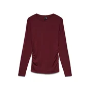 VERO MODA Majica VMAva Sarah bordo
