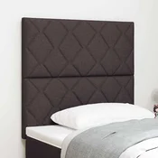 vidaXL vidaXL Vzglavje z LED lučmi z vzglavjem Rjava 90 cm blago, (5000043949)