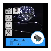 Aigostar - LED spoljašnja božicna girlanda 100xLED/8 funkcija 10,3m IP44 hladno bela