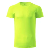EXPLODE RECORD muška sportska majica sa raglan rukavima Boja: Neon žuta Velicina: XS