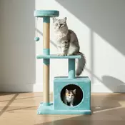 Paws & Whiskers Kucica za macke, Tirkizna