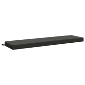 Vidaxl Blazina za klop SOEST 100% poliester Antracit 160 x 40 x 8 cm
