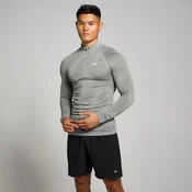Moška brezšivna majica Tempo Pillar Graphic Seamless 1/4 Zip MP – Storm - XL