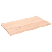 Stolna ploca 100x60x2 cm od netretirane masivne hrastovine