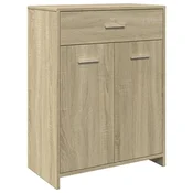 Vidaxl Kopalniška omarica sonoma hrast 60x33x80 cm iverna plošča