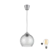 Brilagi - LED luster na sajli R GLASS 1xE27/60W/230V O 25 cm srebrna/zadimljeno-siva