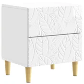 Nocni ormaric Bijela visokog sjaja 43 x 34,5 x 48 cm