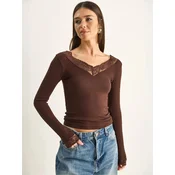 Bianco Lucci Bluza Blusen rjava